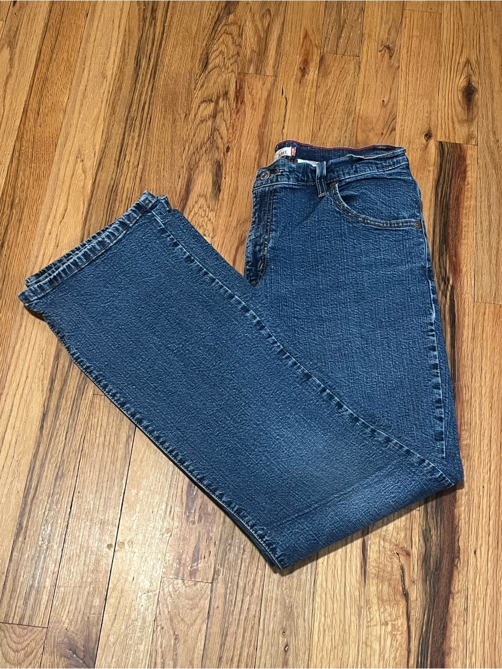 Levi's Blue Straight Leg Jeans - Picture 3 of 7